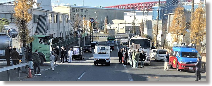 ＜宇部三菱セメント（株）大阪港SS＞への出荷妨害行動。