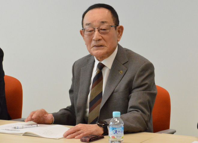 KLWS議長の松居順一郎氏。